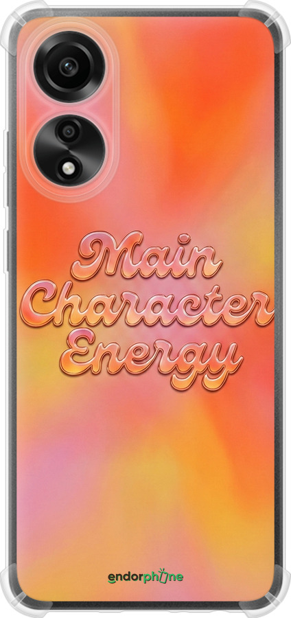 Силикон с усиленными углами чехол Aura Gradient Main Character Energy Aesthetic Y2K для Oppo A78 4G - 6783sp-3142 изображение 