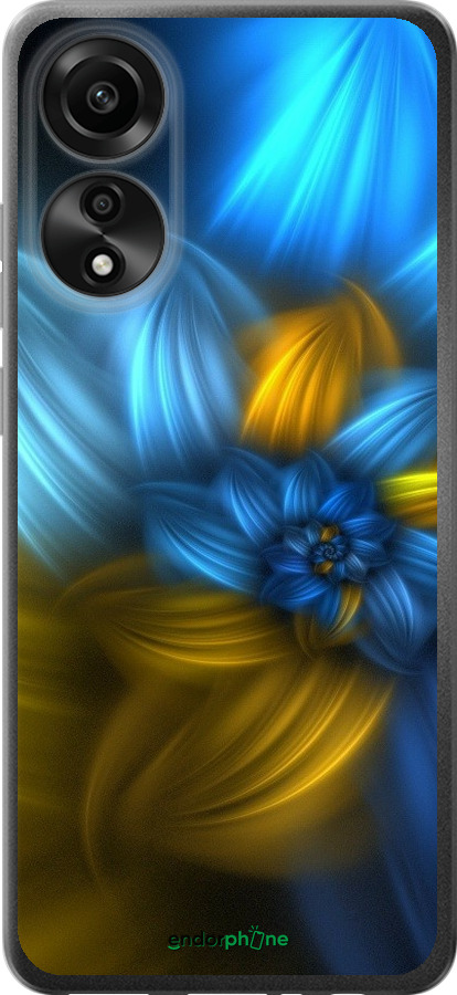 

Силіконовий чохол "Візерунок 46" для Oppo A78 4G, Синій
