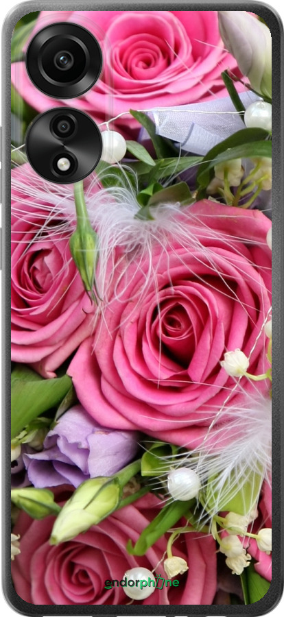 

Силіконовий чохол "Ніжність" для Oppo A78 4G, Рожевий