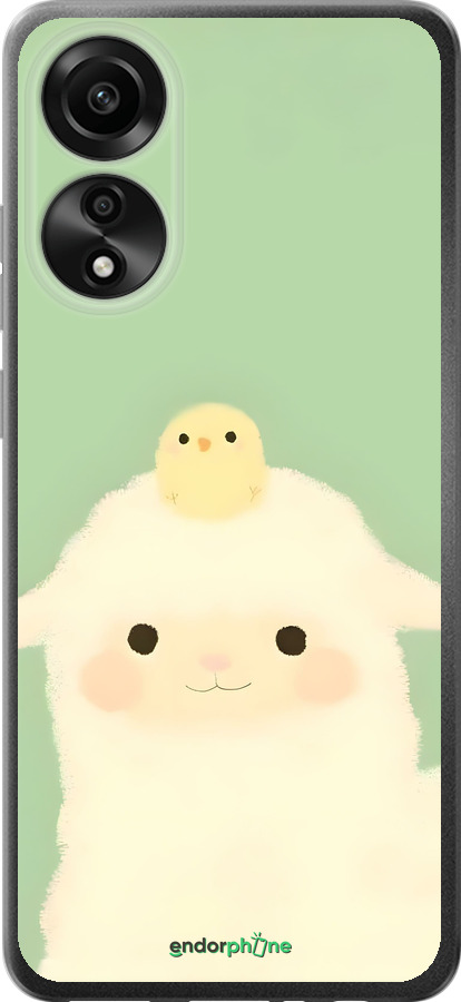 Силіконовий чехол Барашек и ципленок для Oppo A78 4G - 6369u-3142 изображение 