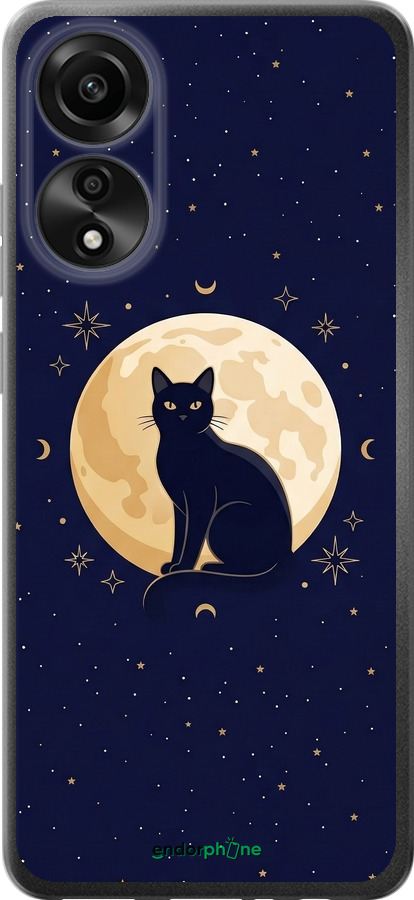 Силіконовий чехол Cute Cat Celestial/Witchy для Oppo A78 4G - 6787u-3142 изображение 
