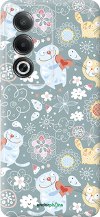 Силиконовый чехол Котята v3 для Oppo A3 Pro 5G - 1223u-4144 изображение 