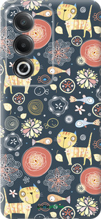 Силиконовый чехол Котята v4 для Oppo A80 5G - 1224u-3963 изображение 