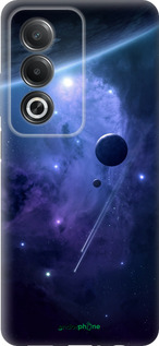 Силиконовый чехол Планеты в синем космосе для Oppo A3 Pro 5G - 171u-4144 изображение 