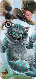 Силиконовый чехол Чеширский кот 2 для Oppo A3 Pro 5G - 3993u-4144 изображение 