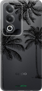 Силиконовый чехол Пальмы1 для Oppo A80 5G - 4634u-3963 изображение 