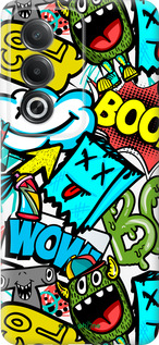 Силиконовый чехол Стикеры v4 для Oppo A3 Pro 5G - 5508u-4144 изображение 