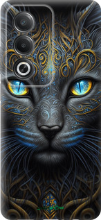 Силиконовый чехол Кошка для Oppo A80 5G - 5548u-3963 изображение 