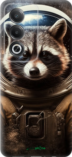 Силиконовый чехол Raccoon austronaut для Oppo A3 Pro 5G - 5581u-4144 изображение 