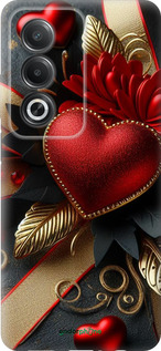 Силиконовый чехол Сердечки v2 для Oppo A80 5G - 5832u-3963 изображение 