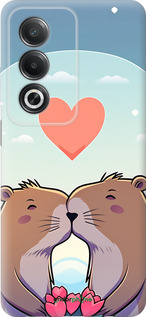Силіконовий чехол Капібара кохання для Oppo A3 Pro 5G - 6027u-4144 изображение 