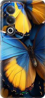 Силиконовый чехол Желто-голубые бабочки для Oppo A3 Pro 5G - 6046u-4144 изображение 