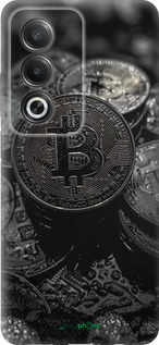 Силиконовый чехол Black Bitcoin для Oppo A80 5G - 6090u-3963 изображение 