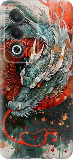 Силиконовый чехол Стихия огня для Oppo A3 Pro 5G - 6101u-4144 изображение 