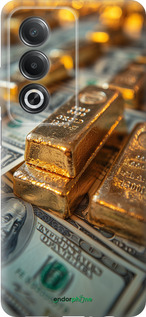 Силиконовый чехол Слитки и доллары для Oppo A80 5G - 6105u-3963 изображение 