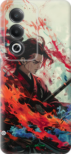 Силиконовый чехол Битва стихий для Oppo A80 5G - 6110u-3963 изображение 