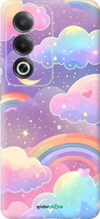 Силиконовый чехол Облака и радуга для Oppo A80 5G - 6312u-3963 изображение 