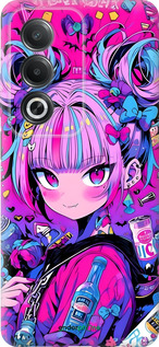 Силиконовый чехол Аниме милаха для Oppo A3 Pro 5G - 6314u-4144 изображение 