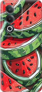 Силиконовый чехол Арбуз для Oppo A3 Pro 5G - 6315u-4144 изображение 