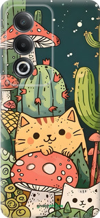 Силиконовый чехол Коты грибы для Oppo A80 5G - 6321u-3963 изображение 