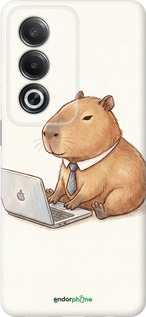 Силиконовый чехол Funny Capybara CEO Working для Oppo A80 5G - 6777u-3963 изображение 