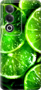 Силиконовый чехол Зелёные дольки лимона для Oppo A80 5G - 852u-3963 изображение 