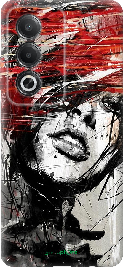 Силиконовый чехол Лицо девушки для Oppo A3 Pro 5G - 1162u-4144 изображение 