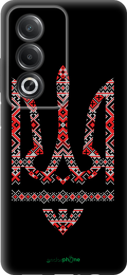 Силіконовий чехол Герб - вишиванка на чорному фоні для Oppo A3 Pro 5G - 1196u-4144 изображение 