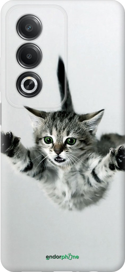 Силиконовый чехол Летящий котёнок для Oppo A3 Pro 5G - 2322u-4144 изображение 