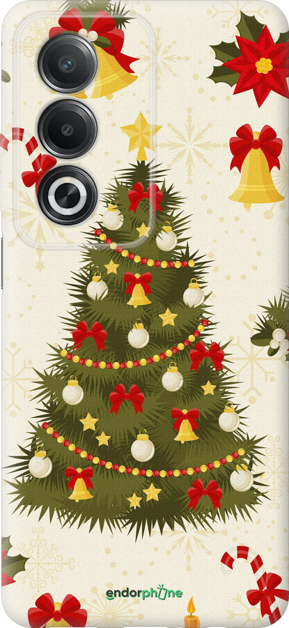 Силиконовый чехол Новогодняя елка для Oppo A80 5G - 4198u-3963 изображение 