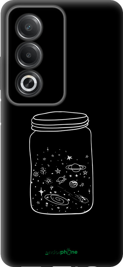 Силиконовый чехол Космос в банке для Oppo A80 5G - 4297u-3963 изображение 