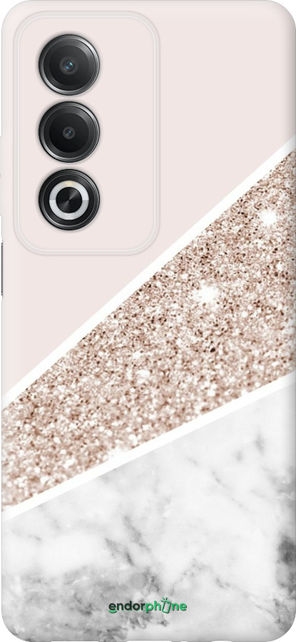 Силиконовый чехол Пастельный мрамор для Oppo A80 5G - 4342u-3963 изображение 