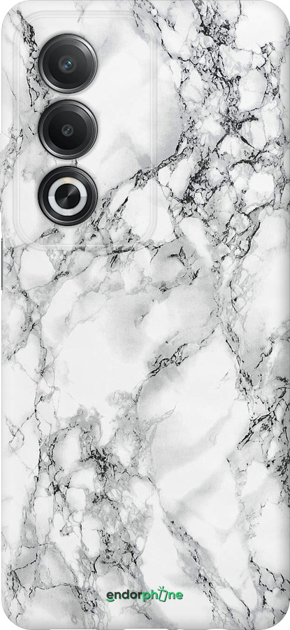 Силиконовый чехол Мрамор белый для Oppo A80 5G - 4480u-3963 изображение 