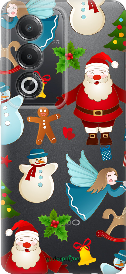 Силиконовый чехол Новогодний 1 для Oppo A3 Pro 5G - 4614u-4144 изображение 