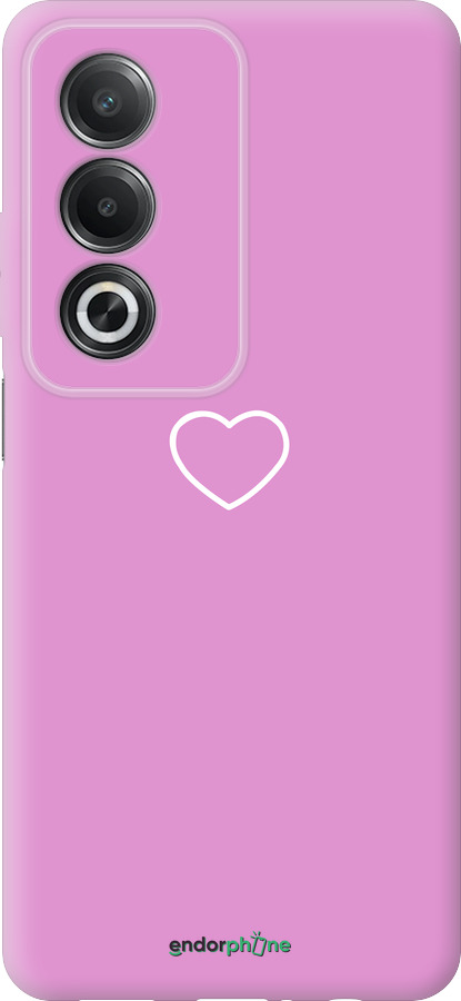 Силиконовый чехол Сердце 2 для Oppo A80 5G - 4863u-3963 изображение 