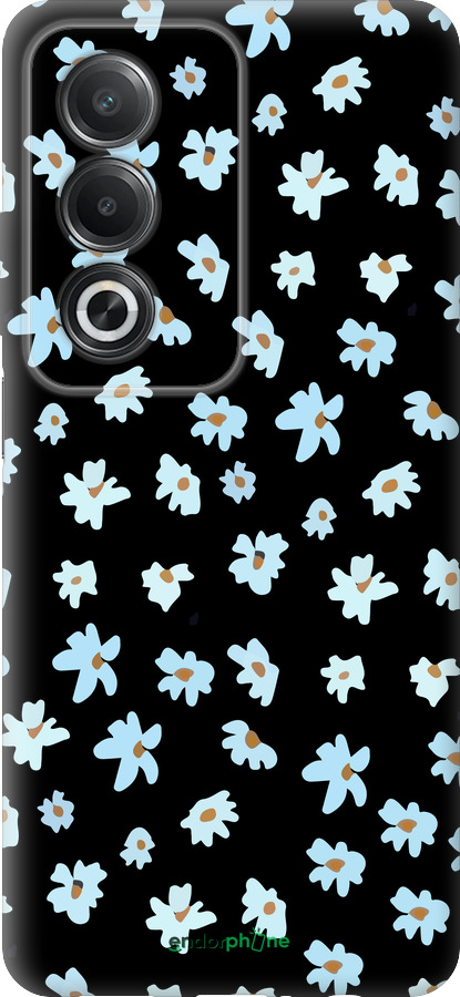 Силиконовый чехол Цветочный для Oppo A3 Pro 5G - 4900u-4144 изображение 