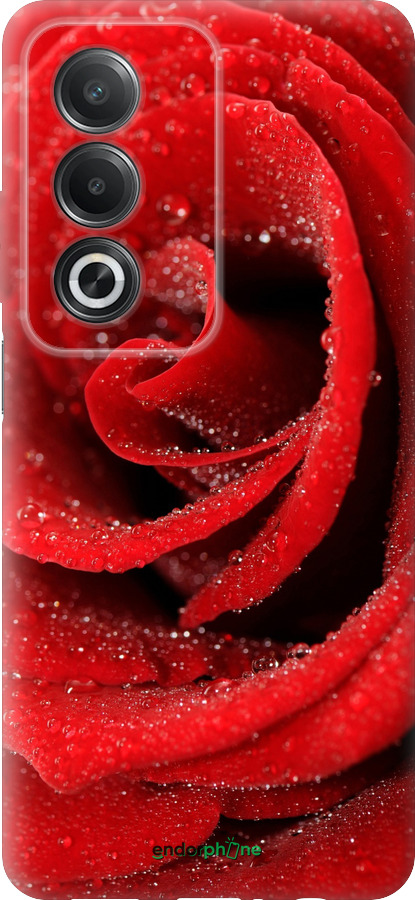 Силиконовый чехол Красная роза для Oppo A80 5G - 529u-3963 изображение 