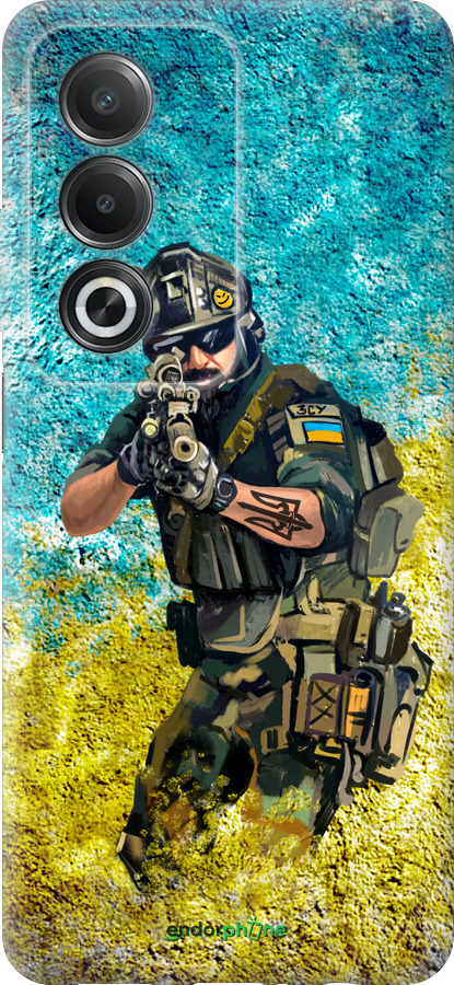 Силиконовый чехол Воин ЗСУ для Oppo A80 5G - 5311u-3963 изображение 