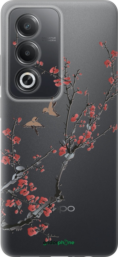 Силиконовый чехол Сакура v2 для Oppo A80 5G - 5538u-3963 изображение 