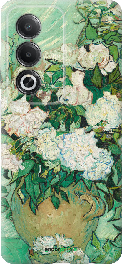 Силиконовый чехол Винсент Ван Гог. Ваза с розами для Oppo A3 Pro 5G - 5543u-4144 изображение 