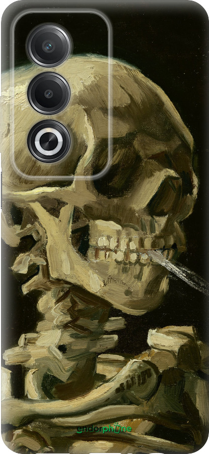 Силиконовый чехол Винсент Ван Гог. Череп для Oppo A80 5G - 5544u-3963 изображение 