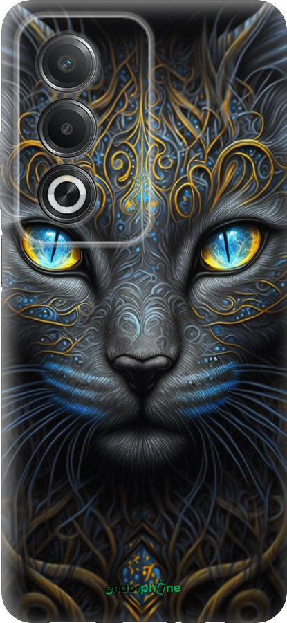 Силиконовый чехол Кошка для Oppo A80 5G - 5548u-3963 изображение 