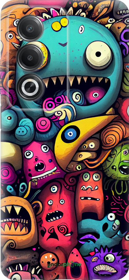 Силиконовый чехол Cмешные монстры для Oppo A80 5G - 5549u-3963 изображение 