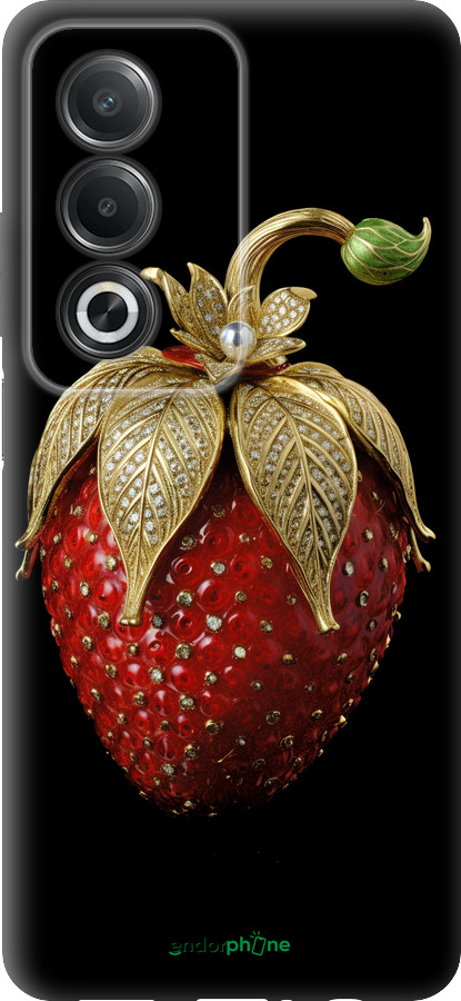 Силиконовый чехол Клубника v3 для Oppo A80 5G - 5638u-3963 изображение 