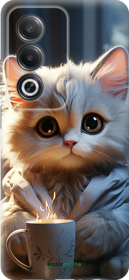Силиконовый чехол White cat для Oppo A80 5G - 5646u-3963 изображение 