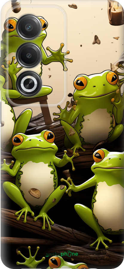 Силиконовый чехол Жабки для Oppo A3 Pro 5G - 5656u-4144 изображение 