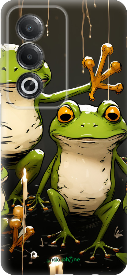 Силиконовый чехол Жабки 2 для Oppo A3 Pro 5G - 5657u-4144 изображение 