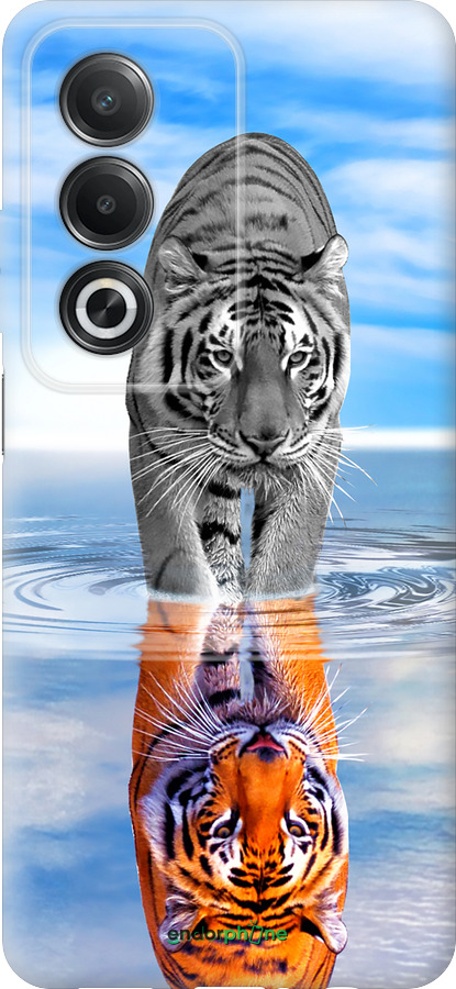 Силиконовый чехол Тигр для Oppo A3 Pro 5G - 6016u-4144 изображение 
