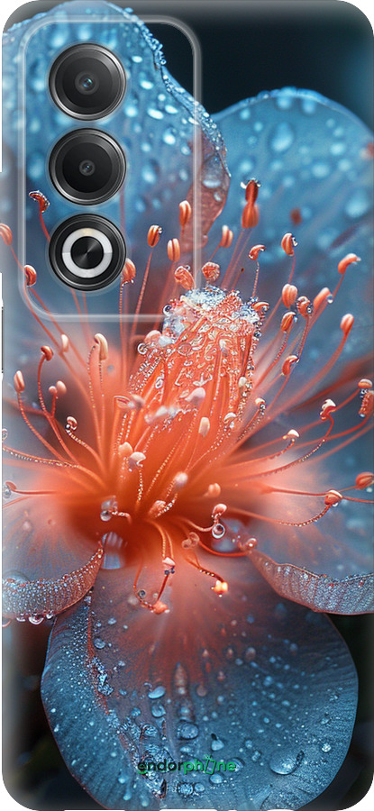 Силиконовый чехол Роса на цветке для Oppo A3 Pro 5G - 6039u-4144 изображение 