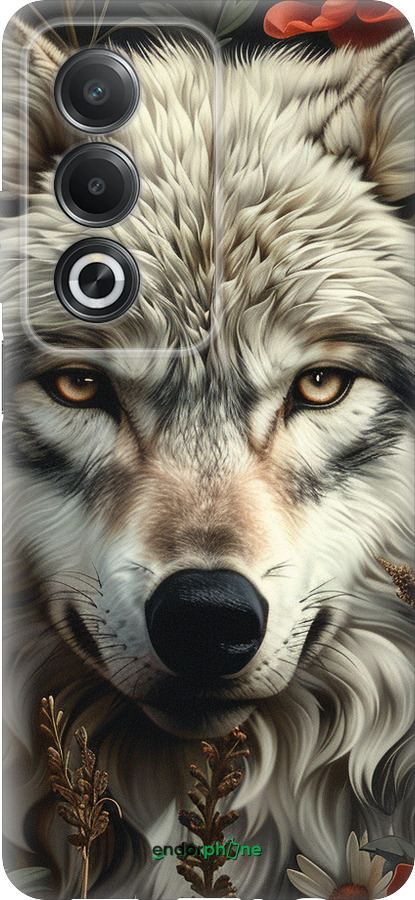 Силиконовый чехол Волчий взгляд для Oppo A3 Pro 5G - 6066u-4144 изображение 